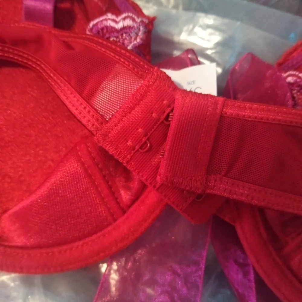 Rene Rofe Red Lace Bra - Picture 6 of 8